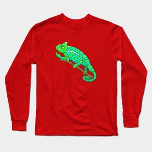 Fuck off chameleon Long Sleeve T-Shirt